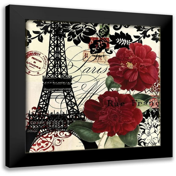 Sophie 6 12x12 Black Modern Framed Museum Art Print Titled - Parisienne