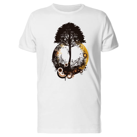 Tree Silhouette On The Moon Tee Men's -Image by Shutterstock