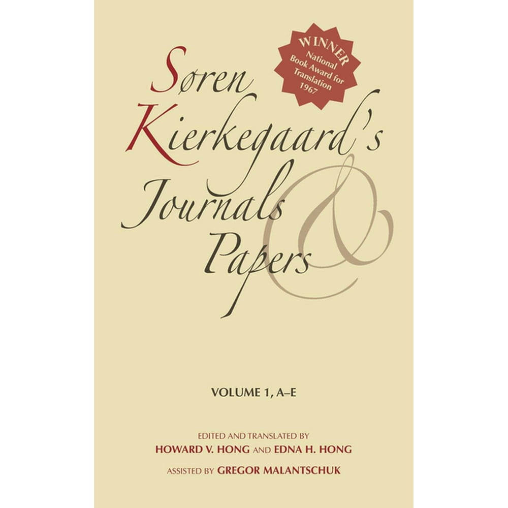 AE Søren Kierkegaard's Journals and Papers, Volume 1 AE (Series 1