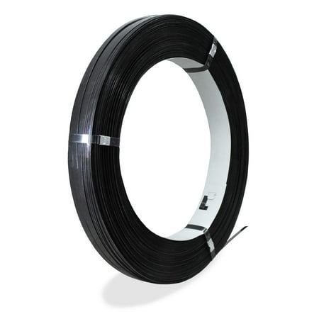 

8NET Steel Strapping Band Pallet Strapper 3 080 Length 1/2 Width 0.020 Thick 1170lbs Break Strength Core 16 x 3 Heavy Duty Metal Strap