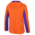 thumbnail image 3 of Men's Colosseum Orange Clemson Tigers Always Sunny Quarter-Zip Hoodie, 3 of 3