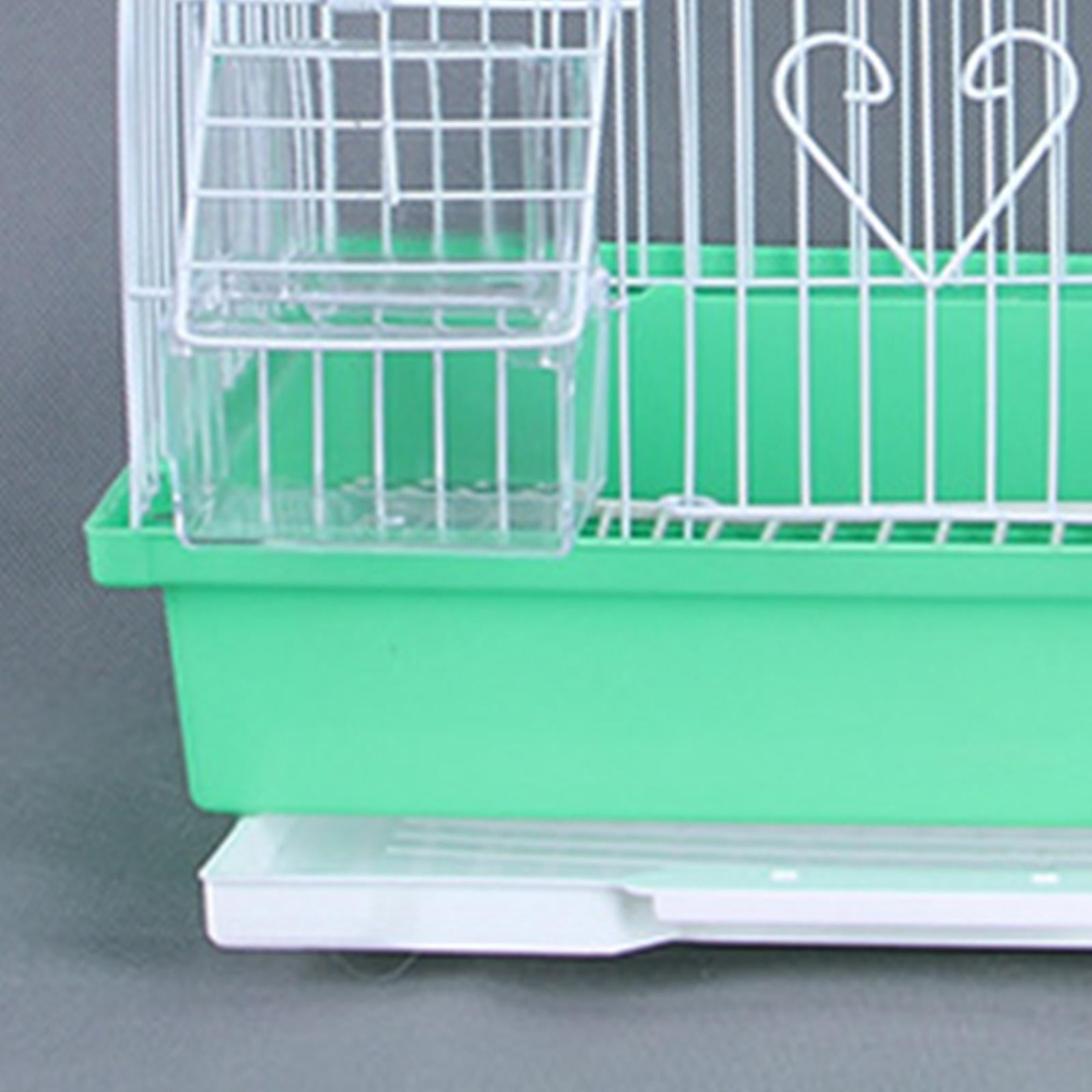 Bird Cage Pet House Stand Cage Birdcage Nest with Standing Pole Hanging Hook Pet Supplies for Parrot Finches Conures Parakeet Accessories Green