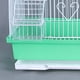 thumbnail image 5 of Jaula para pájaros, casa para mascotas, soporte para jaula, nido para pájaros con poste de pie, gancho para colgar para mascotas Verde, 5 of 6