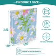 thumbnail image 3 of FORMRS 3 Ring Binder 1.5 inch with Pockets Set of 2 Clip Board 200 Sheets Capacity, Blue Floral, 3 of 8