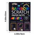 thumbnail image 2 of 12 Sheets Rainbow Scratch Off Notebooks Arts Crafts Supplies Set Color Drawing Paper Kit For Kids Birthday Game Party Favor Christmas Easter Activity Toy For 3-12 Year Old Girls Boys Easter Gift, 2 of 4