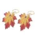 thumbnail image 6 of OUNONA 2pcs Cute Car Keychain With Leaf Keyring Cover Ideal For Handbag Accessories And Backpack Decorations Pu Leather Keychain Pendant For Purse Keychains, 6 of 8