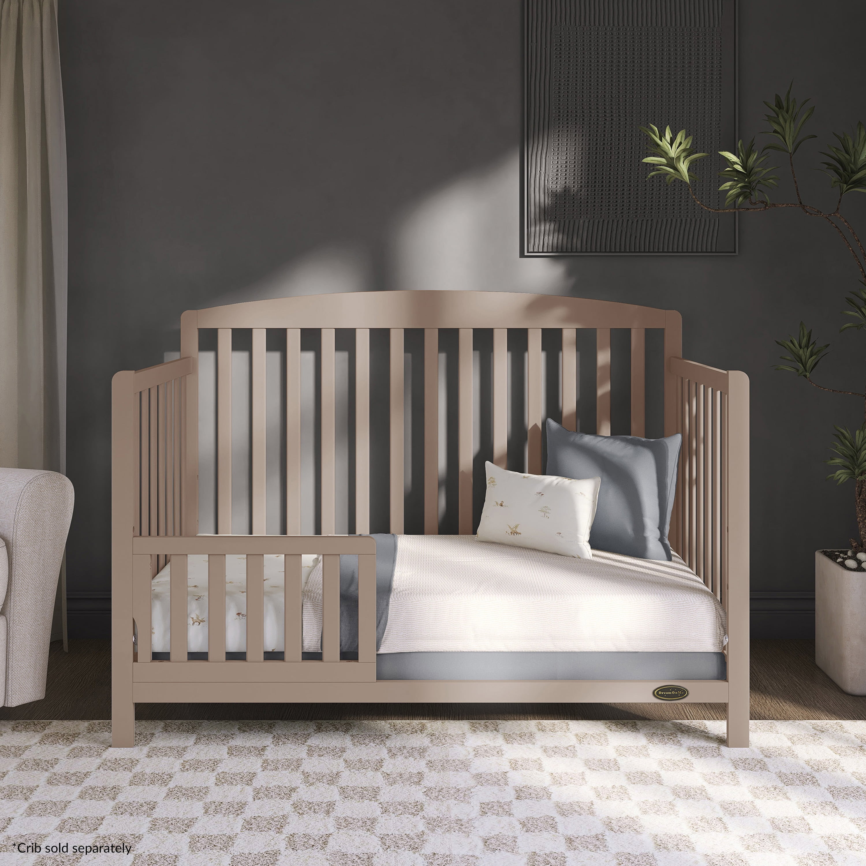 Dream On Me Odelle 5 in 1 Convertible Crib, Almond Butter