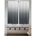 thumbnail image 6 of Bedroom Curtains 63 Inches length, Grey Ombre Window Treatment Curtain Drapes, Gray White Gradient Modern Abstract Art Rod Pocket Curtain Panels for Living Room Kitchen, 42"x63", 2 Panels, 6 of 7