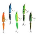 thumbnail image 1 of Señuelos de pesca Cola 2 secciones de pececillos articulados múltiples 5 piezas, 1 of 6