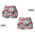 thumbnail image 5 of Haiem Orchids Flowers No Front Seam Biker Shorts for Women Yoga Workout Gym Bike Shorts with Tummy Control Moisture-Wicking-X-Large, 5 of 9