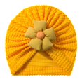 thumbnail image 5 of Splozh Preemie Hats Bow Cap Baby Girls Turban Hats with Bow Newborn Caps Bonnets Headwraps for Infants Toddlers,Yellow,One Size, 5 of 5