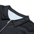 thumbnail image 6 of WREESH Mens Long Sleeve Quarter Zip Polos Shirt Business Casual Golf Top Office Work Smart Lapel Shirt Lightweight Summer 2025, 6 of 9