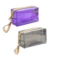 thumbnail image 1 of Hukapapa Neceser transparente de 2 piezas, neceser portátil, bolsa de almacenamiento de viaje, 1 of 5