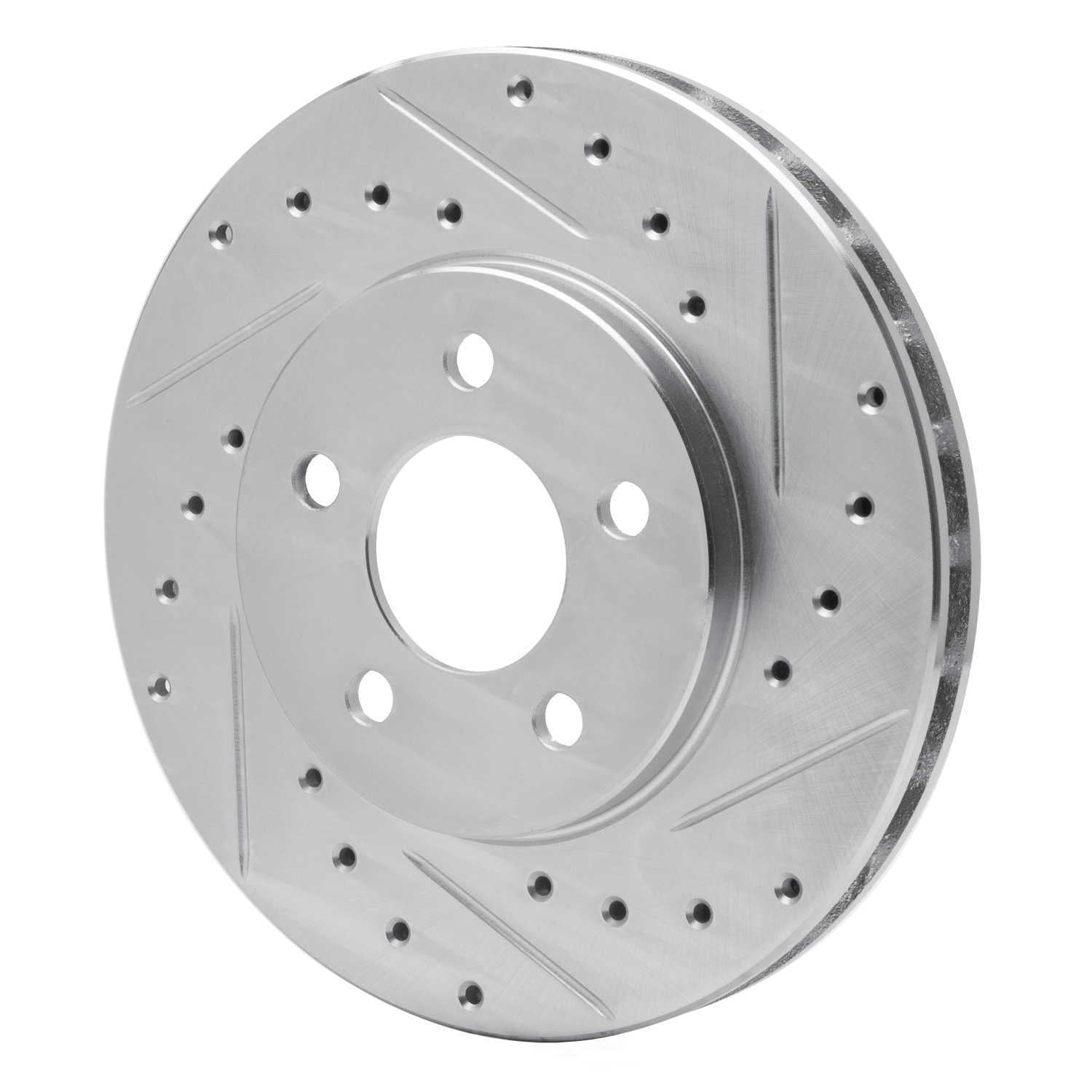 Dynamic Friction Company 631-40046R DFC Brake Rotor - Drilled And Slotted - Silver