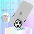 thumbnail image 3 of for iPhone 14 Pro Max Case Cute Crystal Luxury Back Clear & Matte Bumper Silicone Shockproof Protective Case for Girls Women + Screen Protector iPhone 14 Pro Max Case -Black, 3 of 12