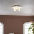 thumbnail image 6 of 52593CLP Kichler Lighting Malen - 2 Light Flush Mount-7.75 Inches Tall and 15.5 Inches Wide-Classic Pewter Finish, 6 of 7