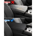 thumbnail image 7 of KBH Center Console Armrest Cover for 2016-2024 Nissan Maxima Accessories, Anti-Scratch Leather Middle Console Protector Pad for Car Interior, 7 of 7