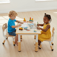 thumbnail image 3 of TLSUNNY Kids Table and 2 Chairs Set, Height Adjustable, Toddler Activity Table with Graffiti Desktop, for Daycare, Classroom & Home, 3 of 11