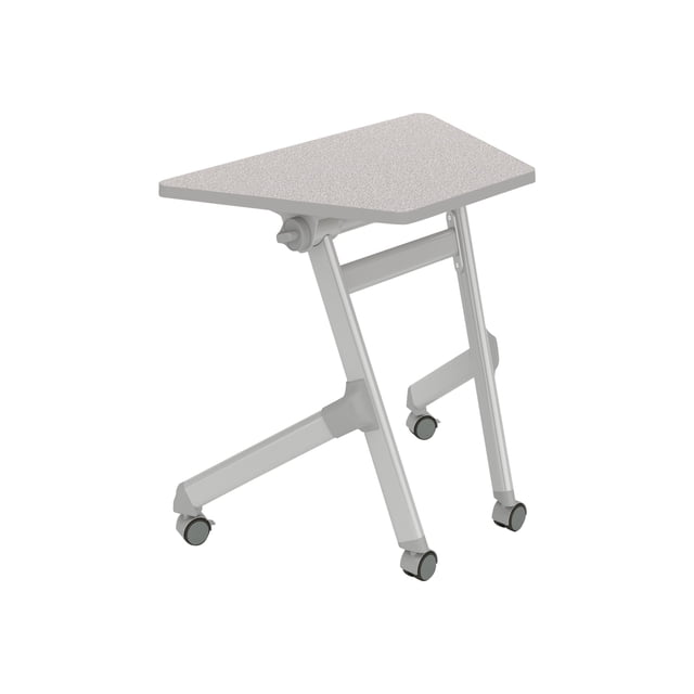 Safco Products Learn Nesting Trapezoid Desk, Small Corner Desk for Classrooms & Custom Classroom Layouts (Pebble Gray)