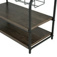 thumbnail image 4 of VECELO Floor Standing Magazine Newspaper Rack, 4-Tier Book Brochure Storage Display Stand, Gray, 4 of 7