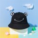thumbnail image 1 of Negro- Sombrero de cubo de rana lindo para adultos para verano al aire libre - Plegable - Sombrero de pescador de ala ancha - Sombrero para el sol para mujeres y hombres adultos, 1 of 5