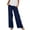 A208 Navy, variant on Mifsaly Wide Leg Pants Women High Waisted Casual Loose Trousers with Pockets Cotton Linen Blend Flowy Summer Beach Wear Comfortable Breathable Relaxed Versatile Stylish Daily Wear XL