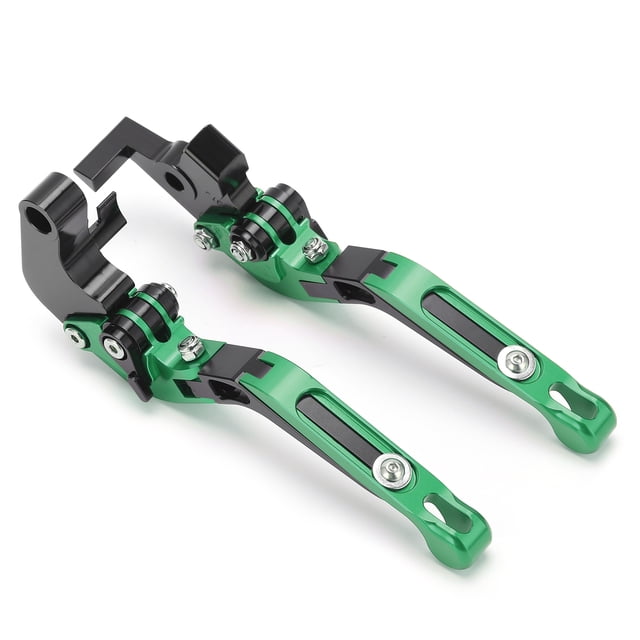 Commande de Frein de Moto, Résistance à la Corrosion 2pcs / Levier en Alliage d'Aluminium Réglable pour Moto Noir, Rouge, Or, Bleu, Argent, Gris, Orange, Vert