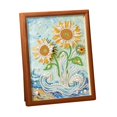 thumbnail image 3 of 5D Diamond Painting Kit for Adults Beginners, Sunflower Special Shape Pearl Rhinestone Art, DIY 3D Mosaic Craft with Wooden Frame, Home Wall Decor Gift, 3 of 8