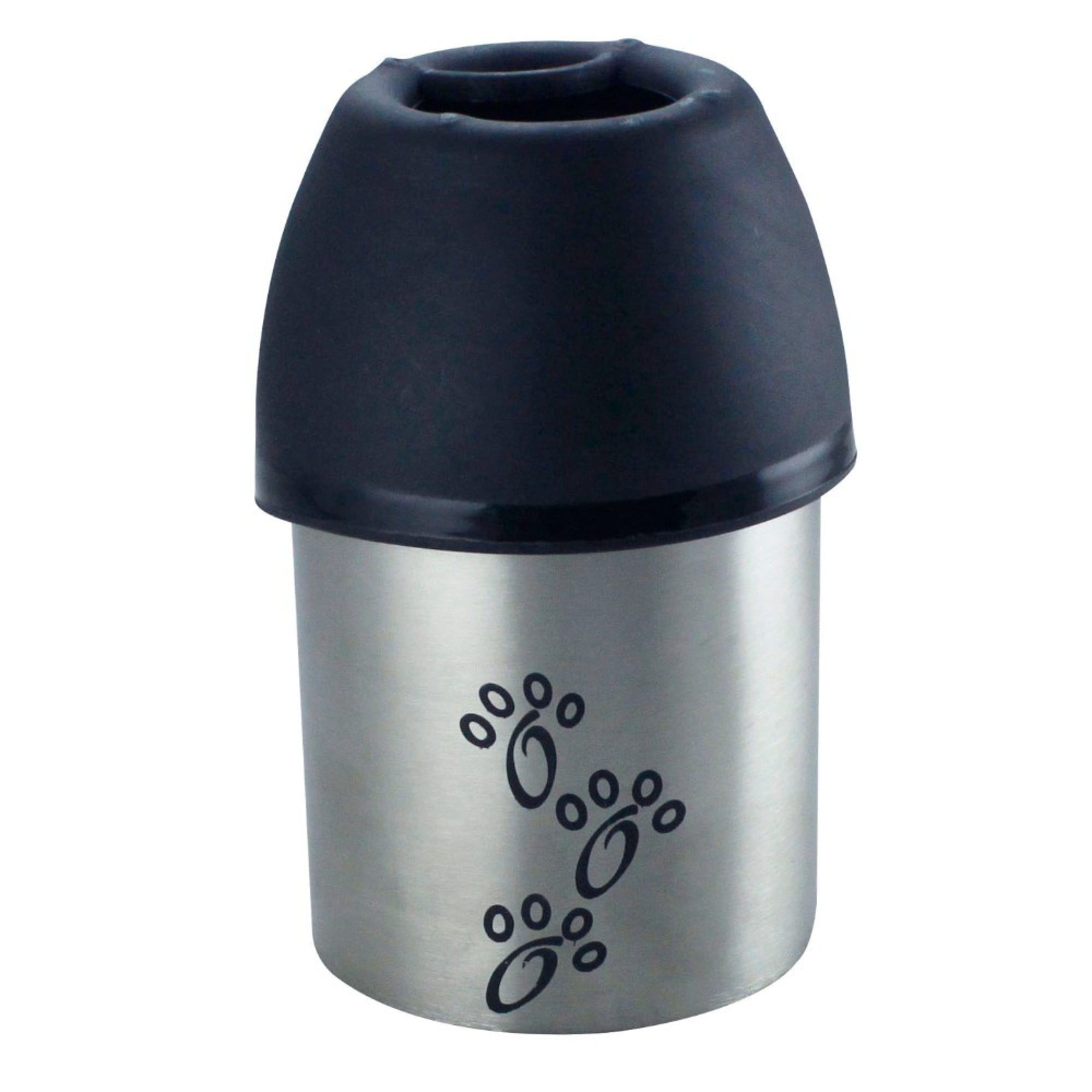 Pefilos 11.84 OZ Stainless Steel Dog Water Bottle, Portable Convenient Small Dog Water Dispenser, Puppy Trave Bowl Perfect Size for 2 Pcs, Silver and Black S Pefilos 11.84 OZ Stainless Steel Dog Water Bottle, Portable Convenient Small Dog Water Dispenser, Puppy Trave Bowl Perfect Size for 2 Pcs, Silver and Black S