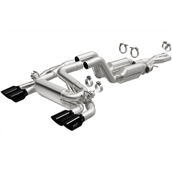 Kit de Système d'Échappement Performance Wrangler JL Magnaflow 2021-2023 pour 19598 Street Series Cat Back; Acier Inoxydable; avec Silencieux; Diamètre de Tuyau de 3 Pouces; Double Échappement avec Sortie Quad