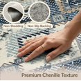 thumbnail image 6 of ODIKA 5'x7' Washable Area Rug Accessories Farmhouse Interlocking Vanity Decorations Organization for Guest Room, Lounge, Apartment, Non-Slip Low Profile, Stain Resistant, 6 of 7