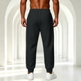 thumbnail image 4 of Sweatpants For Men Solid Color Jogger Pants With Ribbed Cuffs Soft Knit Athletic Sweatpants With Side Pockets, 4 of 5