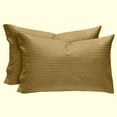 thumbnail image 1 of The Great American Store Pillowcases Set of 2 with Envelope Closure - Stripe Taupe Queen Size Pillow Cases (20 x 30 Inch) - Super Soft Microfiber Pillow Covers - For Home, Hotels and Hospital Use, 1 of 5