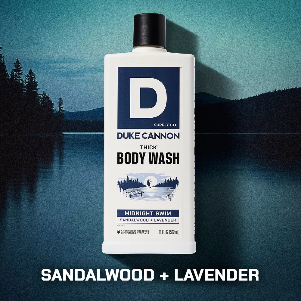(6 pack) Duke Cannon THICK® Body Wash for Men, Midnight Swim, 18 fl oz