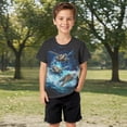 thumbnail image 2 of Elegyee Toddler Boys Casual Tees Sea Turtle Print Short Sleeve Comfortable Daily T Shirt, 2 of 4