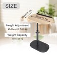 thumbnail image 5 of Beuway C Shaped Side Table with Wood Barrier,Adjustable-Height 90°Tilt & 360°Swivel Top Couch End Table(Yellow), 5 of 9