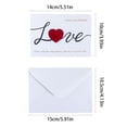 thumbnail image 3 of YiBai Love Blessing Greeting Card And Envelop Can Love Heart Shape Folded Card Through The Blessing Of Love Valentine's Day And Other Festivals, C, 3 of 6