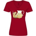 thumbnail image 3 of Inktastic Fresh Lemonade Women's V-Neck T-Shirt, 3 of 5