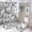 Color-1yushi, variant on Happy Colorful Doodle Pattern Design Shower Curtain Sets with Rugs 4 Piece Rustic