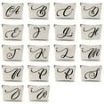 thumbnail image 6 of Kiskick Makeup Bag Zippered Cosmetic Case Cosmetic Bag Stylish Letter Pattern Makeup Storage Bag Zipper Closure Travel Makeup Organizer for Women Mom Friends, 6 of 8