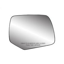 30212 - Fit System Passenger Side Heated Mirror Glass w/ backing plate, Ford Escape, Escape Hybrid 08-12, Mercury Mariner, Mariner Hybrid 08-11 (w/ o Blind Spot), Square mount