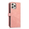 thumbnail image 2 of Crossbody Wallet Case for iPhone 11 with RFID Blocking Card Slot Holder, Magnetic Flip Folio Purse Case, PU Leather Zipper Handbag with Detachable Lanyard Strap Phone Case,Pink, 2 of 9