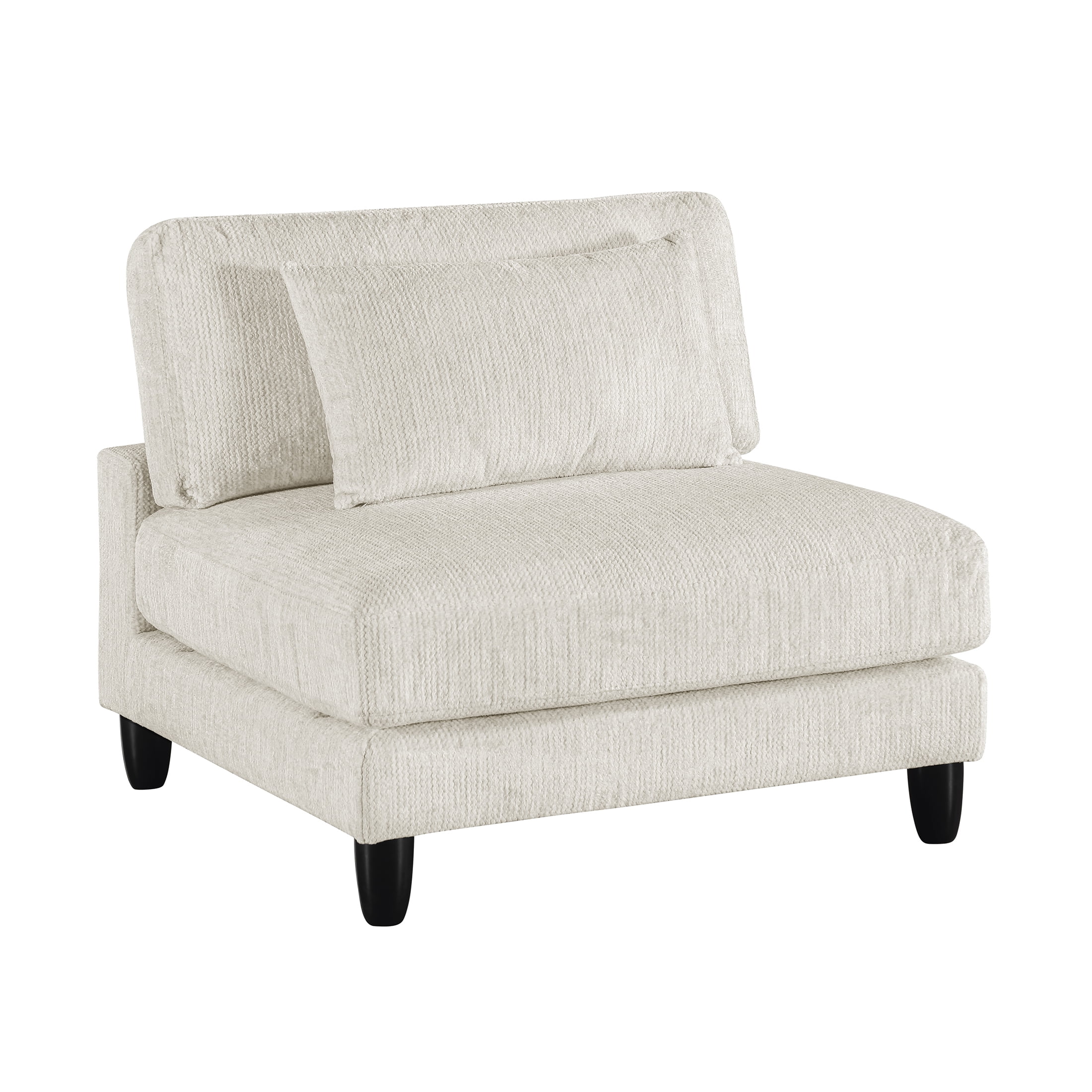 OakvillePark Caden Microfiber Armless Chair, Beige
