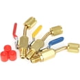thumbnail image 3 of Valve à Bille Réfrigérante pour Climatisation 1/4 Pouce SAE, R410A R134A AC HVAC, 3 Pcs, 3 of 8