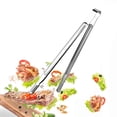 thumbnail image 3 of TNOBHG Easy to Store Food Tongs Stainless Steel Food Tongs Lightweight Rust-proof Heat-resistant Kitchen Utensil for Cooking Bbq Serving Small Size Easy, 3 of 8