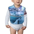 thumbnail image 6 of Hirioo Night At Lake Aurora 1 for Baby Waterproof Pocket Bib Adjustable Closed for Babies Toddlers with Large Pocket 6-24Months, 6 of 8