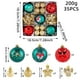 thumbnail image 1 of mfyjkho Adornos Navideños De Plástico Con Forma De Bola De Rayas Para Árbol Y Decoración De Fiestas, Juego De 35 Piezas, 1 of 1