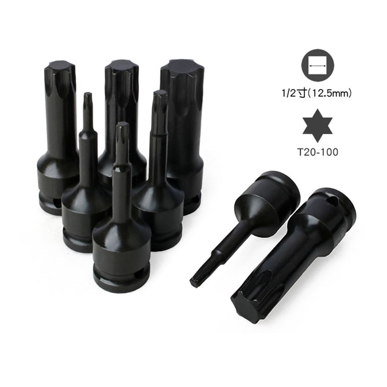 Strong Hex Torx Screwdriver Bit Impact Drive Socket T20 T100 1PC