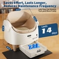 thumbnail image 5 of Ataucjin Self-Cleaning Litter Box for Multi Cats, Extra Large Automatic Litter Box with Open-Top Design, Smart App Remote Control, Adjustable Entry Height, Advanced Odor Control & 15-Layer Safety Gua, 5 of 12