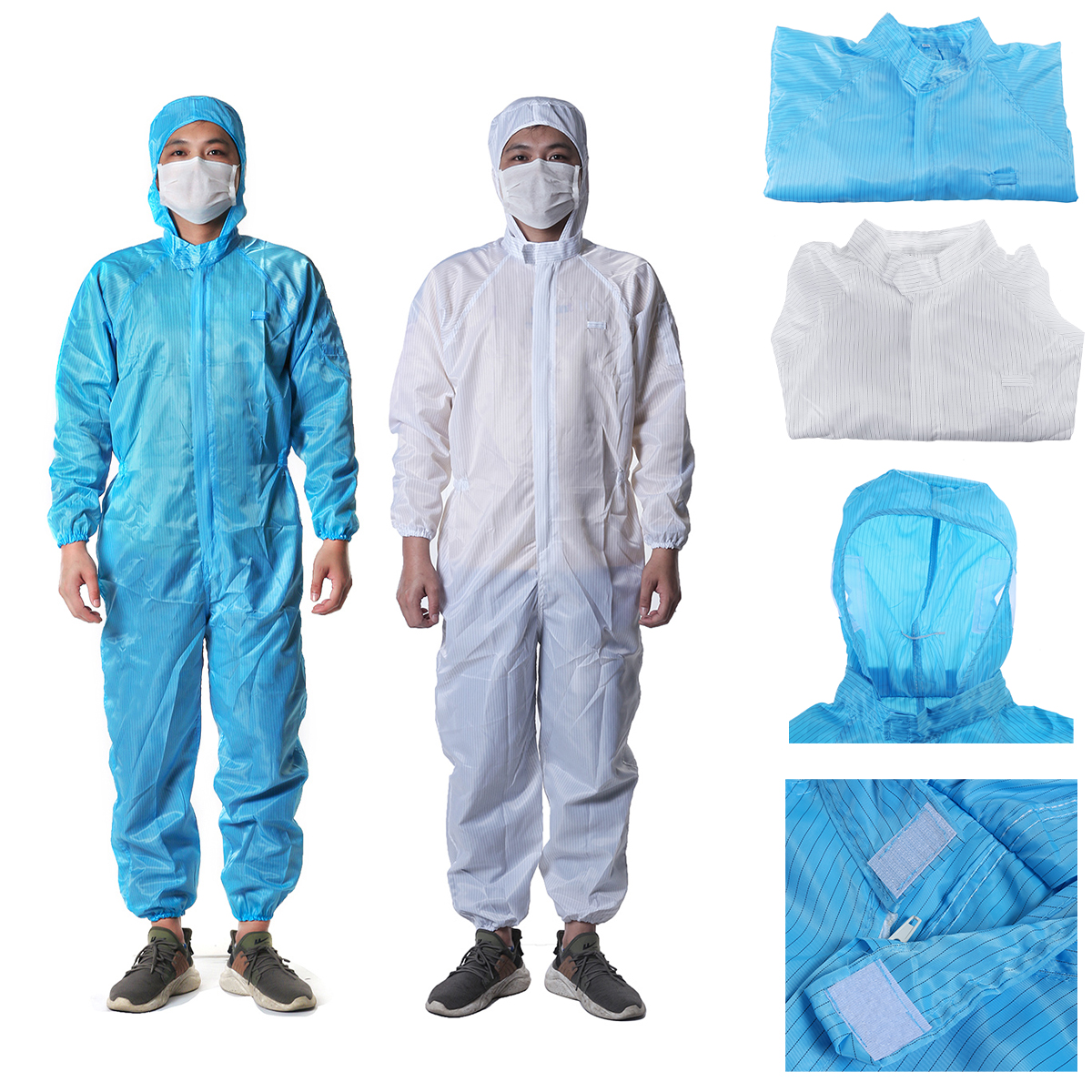 Disposable Protective Suit Safety Clothing Hooded Coverall Painting
